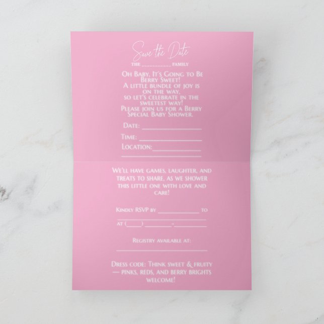 INVITATION UN BÉBÉ À LA MIGNONNERIE ARRIVE SOON (Intérieur)