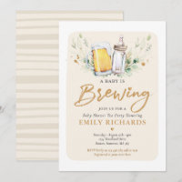 Un bébé brasse du Baby shower de bière vert