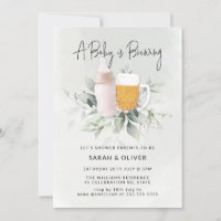 Un bébé brasse du Baby shower de fille vert