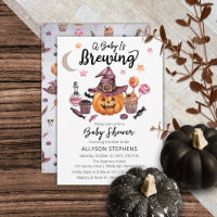 Un bébé brasse Jack-O-Lanterne Douche Halloween