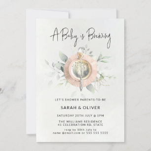 Invitation Un bébé brasse un baby shower de thé de l'après-mi