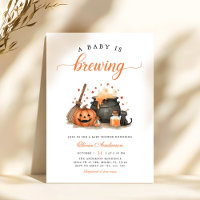 Un bébé brasse un Baby shower d'Halloween