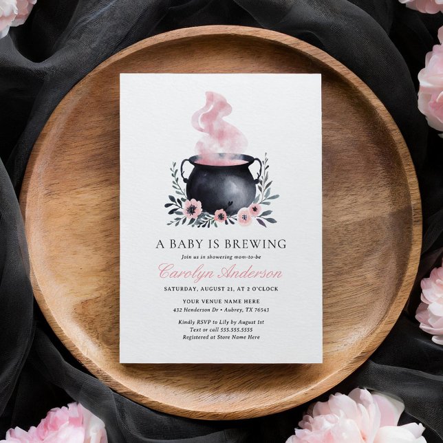 Invitation Un bébé brasse un Baby shower d'Halloween (Créateur téléchargé)