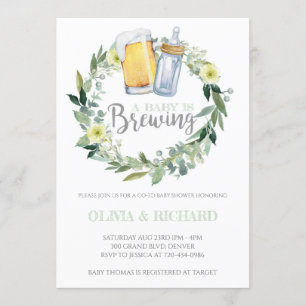 Invitation Un bébé neutre par sexe brasse du Baby shower