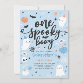 Invitation Un Boo-y mignon Éffrayant Halloween Ghost 1er Anni