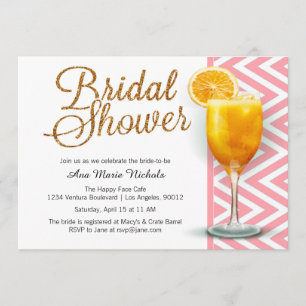 Invitation Un brunch Fête des mariées Mimosa