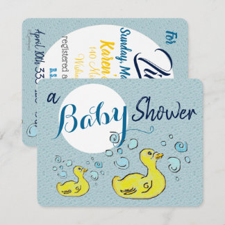 Invitation Un canard Baby shower