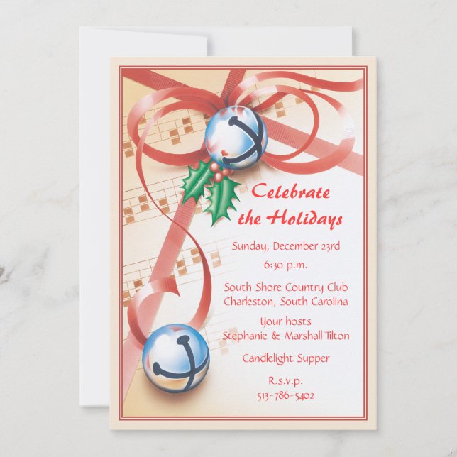 Invitation Un carol de Noël © (Devant)