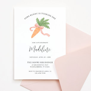 Invitation Un certain lapin est un simple premier anniversair