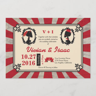 Invitation Un couple de camées de Steampunk contre les invita