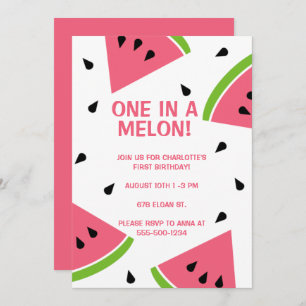 Invitation Un dans un melon