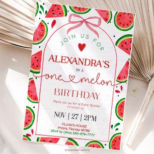 Invitation Un Dans Un Melon 1er Anniversaire