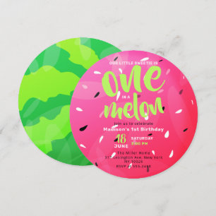 Invitation Un dans un Melon Sweet Summer Watermelon Anniversa