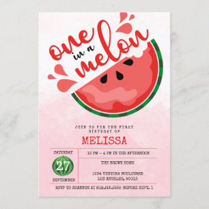 INVITATION UN DANS UNE MELON - PREMIER ANNIVERSAIRE