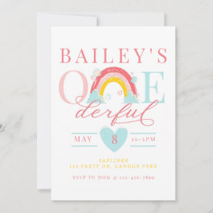 Invitation UN derni, Premier anniversaire, Arc-en-ciel, UN, A