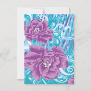 Invitation Un design de textile vibrant mettant en vedette du