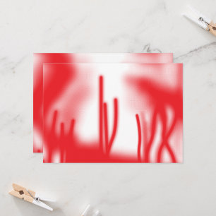 Invitation Un design graphique avec sha rouge et orange audac