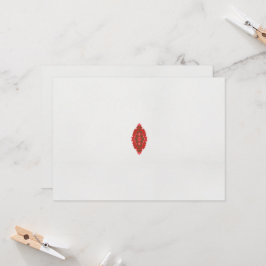 Invitation un design rouge et marron sur un arrière - plan bl