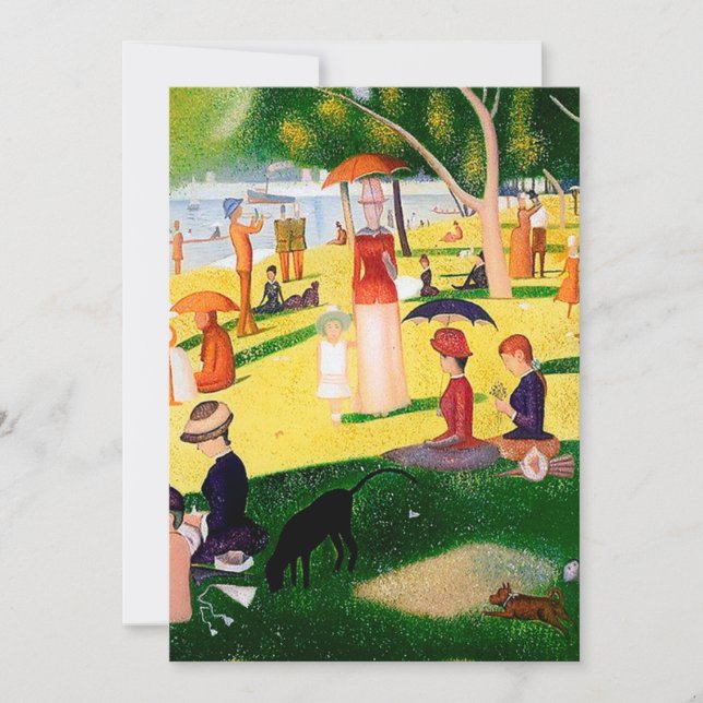 Invitation Un Dimanche Après-Midi Sur L'Île La Grande Jatte (Devant)