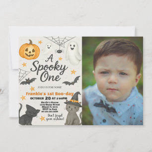 Invitation Un Éffrayant 1er anniversaire Halloween