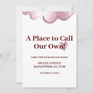 Invitation Un endroit pour appeler notre propre parties scint