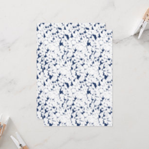 Invitation un fond blanc et bleu avec un motif