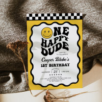 Un heureux Dude Emoji Sourire Face 1er anniversair