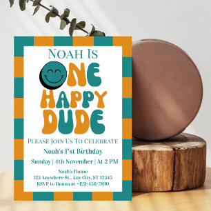 Invitation Un heureux garçon pour son 1er anniversaire 