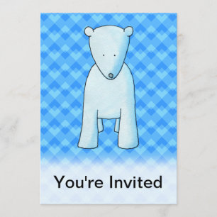 Invitation Un joli bébé ours polaire.