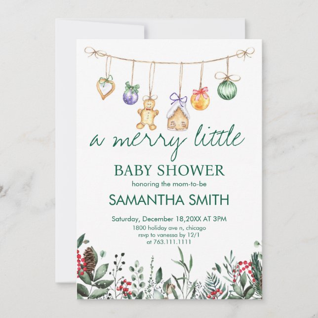 Invitation Un joli petit Baby shower (Devant)