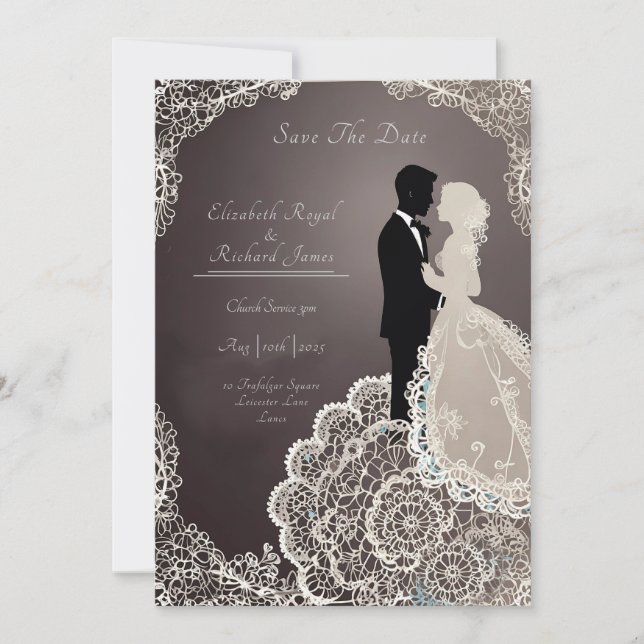 Invitation Un jour pour se souvenir de la robe Mariage (Devant)