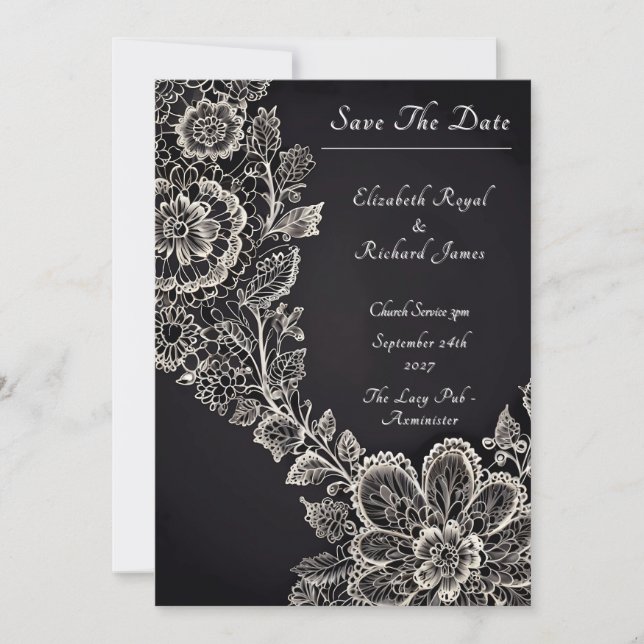 Invitation Un jour pour se souvenir de Lacy Mariage (Devant)