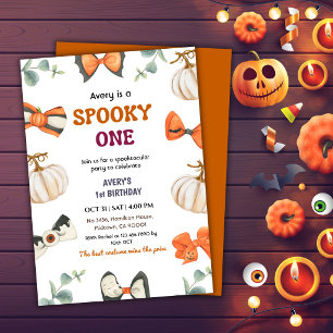 Invitation Un joyeux anniversaire Halloween pour un enfant ef