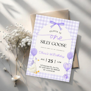 Invitation Un Joyeux Anniversaire Silly Goose Violet Rose Gin