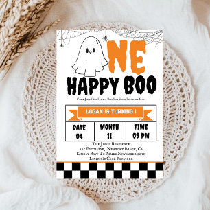 Invitation Un joyeux Boo Boy 1er Anniversaire