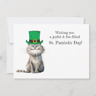 Invitation Un joyeux chat irlandais