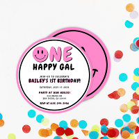Un joyeux Gal 1er Anniversaire Smiley Face