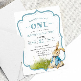 Invitation Un lapin devient un anniversaire