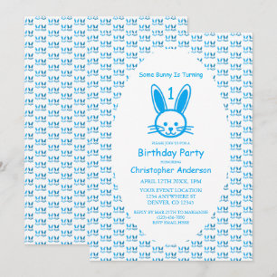 Invitation Un Lapin Est En Train D'En Devenir Un : Premier An