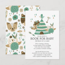 Un livre de Baby shower pour bébé sauvage de la fo