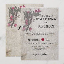 Un mariage avec des gommiers Fleur sauvage