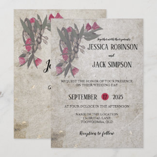 Invitation Un mariage avec des gommiers Fleur sauvage