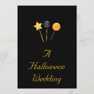 Invitation "Un mariage de Halloween" - (sucrerie de