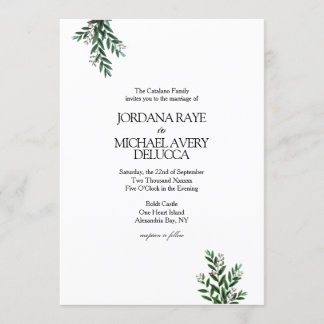 Invitation Un Mariage rustique élégant et moderne