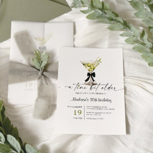 Invitation Un Martini d'anniversaire un peu plus vieux