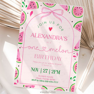 Invitation Un Melon Anniversaire 1ère année
