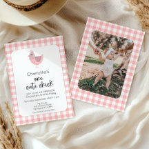 Un mignon poussin Peach 1er Anniversaire Photo Inv
