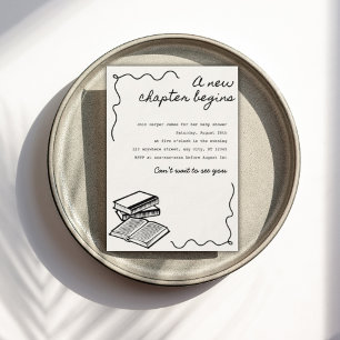 Invitation Un nouveau chapitre baby shower