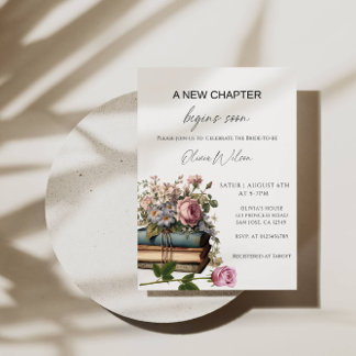 Invitation Un nouveau chapitre commence bientôt – Future mari