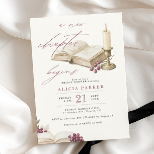Invitation Un nouveau chapitre commence douche de mariée de l
